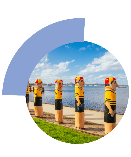 Scenic waterfront course at Geelong Running Festival in Victoria fundraising for Variety the childrens charity