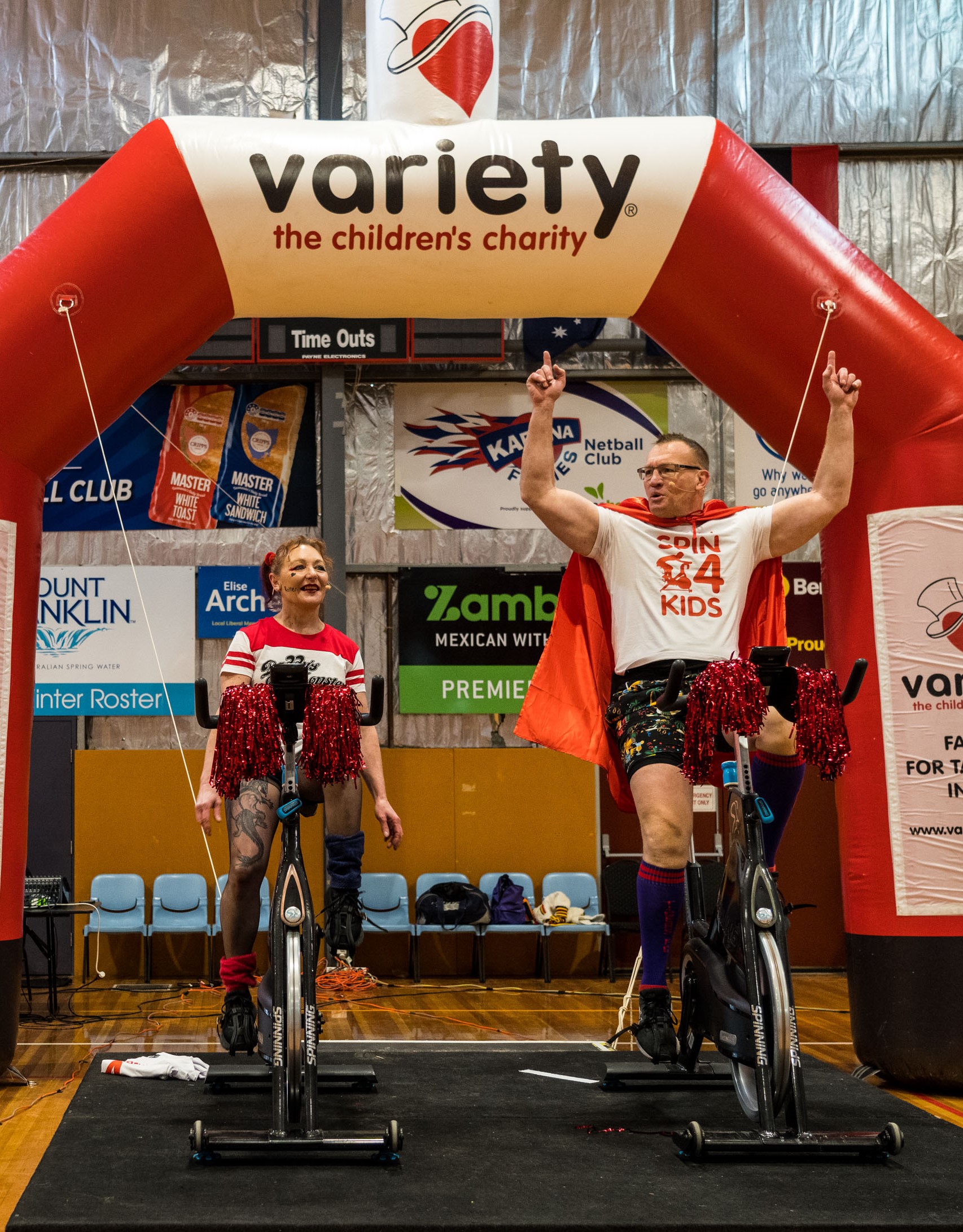 Variety Spin4Kids 2022 - Doone Kennedy Hobart Aquatic Centre trainers